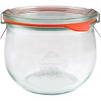 Weck 580 ml Lale Cam Saklama Kavanozu 4 Adet - Şeffaf
