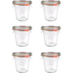 Weck Kavanoz Cam Saklama Kabı 290 ml Bardak Tip (6'lı Paket)