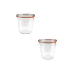 Weck Kavanoz Cam Saklama Kabı 580 Ml Bardak Tip (2'li Paket)