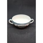 Wedgwood Asya Sülünleri Nurantik Antika Porselen Çorba Kasesi Konsome - Antrasit - Yeşil