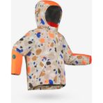 Wedze Çocuk Kayak Montu - 1/5 Yaş - Desenli - 500 Toddler - 2 - 3 Yaş - Bej