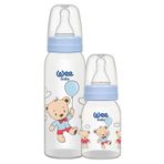 Wee Baby 125+250 2'li Pp Biberon Set Balonlu Ayıcık Mavi