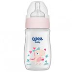Wee Baby 136 250 ml Klasik Geniş Ağızlı 0-6 Ay Pembe PP Biberon