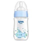 Wee Baby 180 ml Isıya Dayanıklı Mavi Cam Biberon