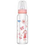 Wee Baby 240 ml Pembe Isıya Dayanıklı Cam Biberon