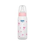 Wee Baby 250 ml Pembe Klasik Tavşan Desenli PP Biberon