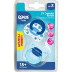 Wee Baby 2’li Damaklı Emzik No:3 Mavi - 0 - 6 Ay
