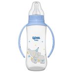 Wee Baby 6-18 Ay Kulplu PP Biberon 270 Ml - Mavi