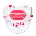 Wee Baby 833 0-6 Ay Silikon Desenli Damaklı Emzik Emzik Pembe