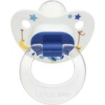 Wee Baby 834 6-18 Ay Silikon Desenli Damaklı Emzik Mavi