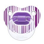 Wee Baby 837 6-18 Ay Silikon Şeffaf Desenli Gövdeli Damaklı Emzik Mor
