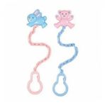 Wee Baby Ayı Tavsan Pembe Mavi Baby Figürlü Emzik Askısı