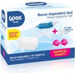 Wee Baby Burun Temizleyici Aspiratör Seti 10 Yedek Uç ile Bebekler için Güvenli Temizlik