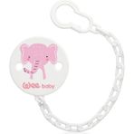 Wee Baby Desenli Emzik Askısı Pembe - Renkli