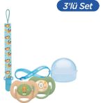 Wee Baby Duo Simetrik Uçlu Emzik 6-18 Ay No:2 Erkek (Kutu ve Band Seti) - 6 - 18 Ay - Yeşil