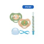 Wee Baby Duo Simetrik Uçlu Emzik 6-18 Ay No:2 ERKEK (Kutu ve Band Seti)