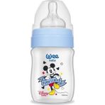 Wee Baby Geniş Ağızlı Biberon 0-6 Ay 150 ml -Mavi
