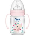 Wee Baby Klasik Plus Geniş Ağızlı Kulplu Pp Biberon 150ml - 150 ml - Desenli
