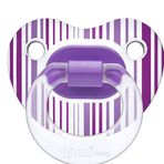 Wee Baby Mor Şeffaf Desenli Damaklı Emzik