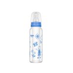 Wee Baby MW010772 Isıya Dayanıklı Mavi 240 ml Cam Biberon
