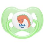 Wee Baby No:1 158 0-6 Ay Damaklı Silikon Kelebek Yeşil Emzik