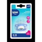 Wee Baby No:1 Mavi Yuvarlak Gövdeli Yuvarlak Uçlu Emzik