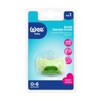 Wee Baby No:1 Yeşil Renkli Damaklı Emzik