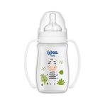 Wee Baby Safari Kulplu Biberon 250ML Gri Zebra