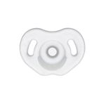 Wee Baby Simetrik Uçlu Full Silikon Emzik No:1 0-6 Ay Beyaz
