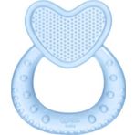 Wee Baby Unisex Bebek Mavi Kalpli Silikon Diş Kaşıyıcı