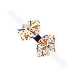Wee Ones Divine Creations, Kız Çocuk İmza Collegiate Logo Baskı Grogren Mini Elastik Bebek Bandında Saç Kurdelesi, Tek Beden, Virginia Cavaliers