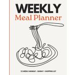 Weekly Meal Planning Notebook, 7-Days, 52-Week Menu Planner with shopping list – Meal Planning Made Easy! 8.5in x 11in