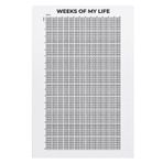 Weeks of My Life Takvimi, 4K Hafta Posteri 4000 Hafta Hayatınız Haftalar Duvar Takvimi, Week Of My Life Motivasyon Sözleri, Haftalar İçinde Duvar Hayatı Poster Takvimi 40 x 60 cm
