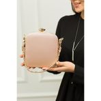 weem bag Elysara EB0151 | KUMAŞ DİKKAT ÇEKİCİ ÖRGÜ SAPLI ABİYE ÇANTA