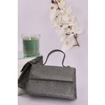 weem bag Elysara EB0408 | ÇİZGİLİ ÇUPRA GÖZ ALICI SAPLI ABİYE ÇANTA