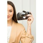 weem bag Kadın Platin Metal Abiye Çanta