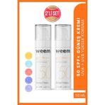 weem Güneş Kremi Spf 50 2’li Set – Leke Karşıtı, Ton Eşitleyici, Yağsız, Su Bazlı 2x50 ml