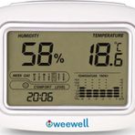 WEEWELL Oda İçi Dijital Nem Ve Sıcaklık Ölçer Higro Termometre Whm140