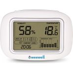 Weewell WHM140 Dijital Higro Termometre - Aydınlatmalı LCD Ekran, Ergonomik Tasarım, Hassas Nem ve Sıcaklık Ölçümü ile Konforlu Kullanım