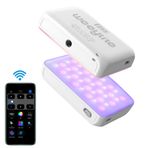 Weeylite S03 RGB Cep LED Video Işığı,Bluetooth APP Kontrol LED Kamera Işığı 360° Tam Renkli CRI95+ Kısılabilir 2800K-6800K Şarj Edilebilir Fotoğraf Aydınlatması için YouTube,Video,Vlog-Beyaz