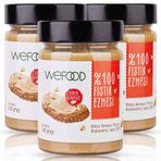 Wefood 3x300 gr Şekersiz Sade Fıstık Ezmesi