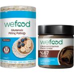 Wefood Çikolatalı Hurmalı Fındık Ezmesi 200 gr + Wefood Glutensiz Pirinç Patlağı 100 gr