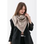Wega Moda Kadın Üçgen Desenli Çift Yönlü Triko Şal