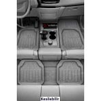 Wehhler Dacia Duster (4x2) 2014 Yeni Nesil Gri Renk Havuzlu Oto Paspas Çok Yumuşak - Koku Yapmaz - Su Geçirmez - Kaymaz Taban - Kesilebilir -Nitril Kauçuk - YOK