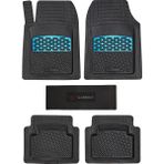 Wehhler Ford Focus Sedan 1.0 Ecoboost Gtdi Titanium Stil Otomatik 2023 Derin Havuzlu Yumuşak Mavi-Siyah Üniversal Paspas Seti - Siyah - Kırmızı