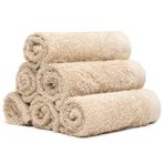 Weidemans%100 Pamuk Keseler Seti 33 cm x 33 cm | Kum Havluları | Banyo, Spor Salonu, Spa için 6'lı Ultra Yumuşak ve Yüksek Emici Lif Seti | Makinede Yıkanabilir Yüz Havlusu