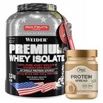 Weider Premium Whey Isolate 2300 Gr + Clean Powders Protein Spread Fındık Kreması Kombinasyonu Aromasiz