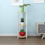 WEII Çiçek standı, masif ahşap, çiçek standı, çok katmanlı ev, oturma odası, balkon, Bonzai depolama rafı, çok amaçlı ev, ahşap, 30 x 90 cm