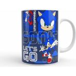Weiler Riger Sonic Unstoppable Serisi Özel Baskı Porselen Kupa - Mavi Karakter Tasarım - Beyaz - 300 ml