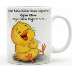 Weiler Riger "yarın Doğarım Artık" Yazılı, Erteleme Sevenlere Özel Komik Civciv Kupa | WR-CIVCIV-015 - 300 ml